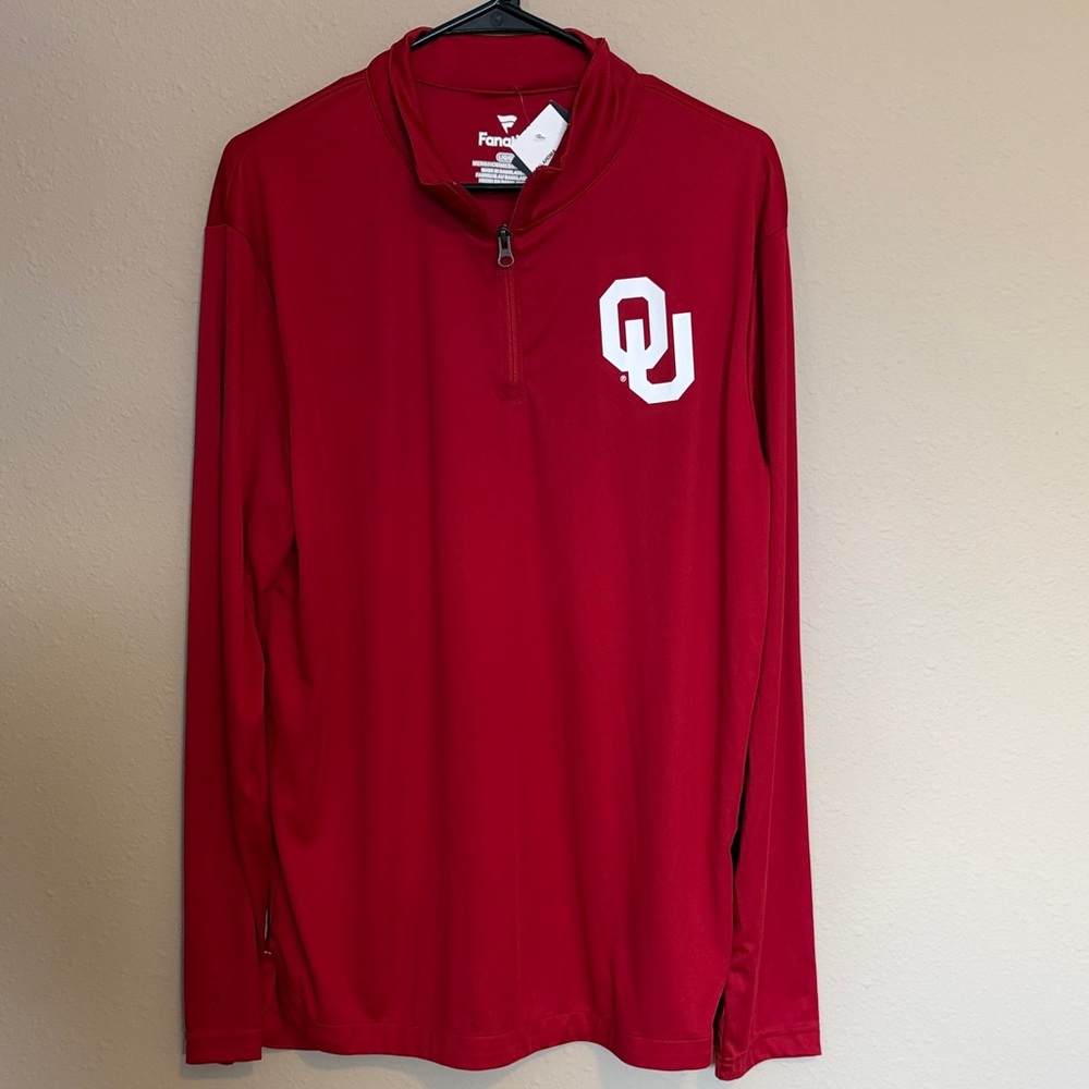 Fanatics Oklahoma Sooners Crimson Quarter-Zip Pullover